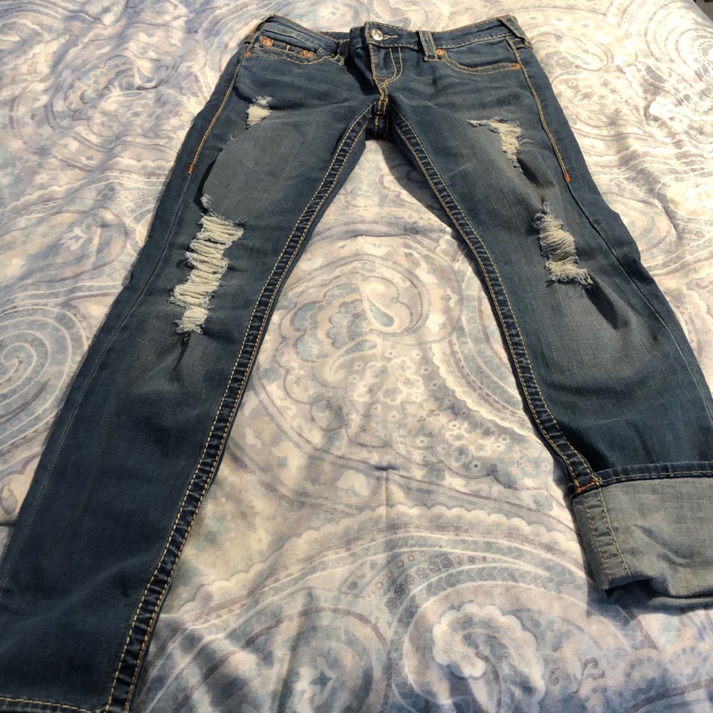 🌟HP🌟True Religion distressed Jeans -size 29 EUC!